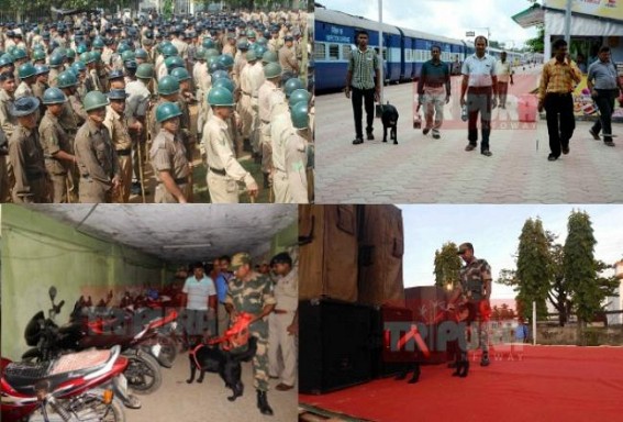 Risks alerts high over Railways & Border areas during festive season : Security drive conducted across the state ahead of Durga Puja